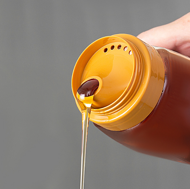 0.7Lプラスチック蜂蜜のびんは入口のシーリングを震動させる熱い押を還流させる 1