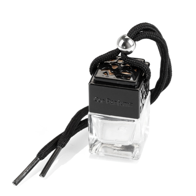 Hanging Car Perfume Glass Bottle Essential Oil Diffuser, Aromatherapy Car Air Freshener