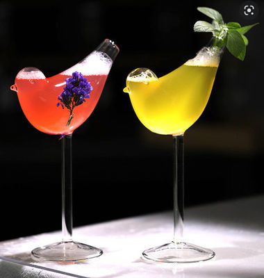 Good price 棒店のための独特で透明な鳥の形ジュースの飲料のカクテル グラスのびん201-300ml オンライン