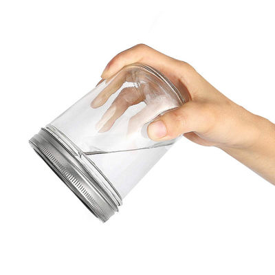 Good price 10oz漏出証拠ガラスの貯蔵のびんのヨーグルト バルク4つのOzによってキルトにされるメーソンジャー オンライン