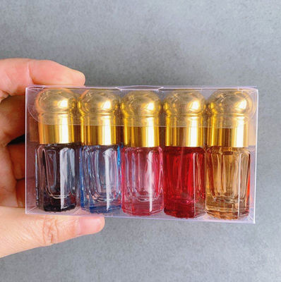 Good price 明確なローラー ガラスの化粧品の容器6ml 3mlの八角形のガラス ビン オンライン
