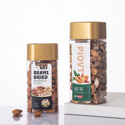 Good price 2.4inの正方形の明確なプラスチック貯蔵は250g防止乾燥したフルーツの余暇の食糧湿気を震動させる オンライン